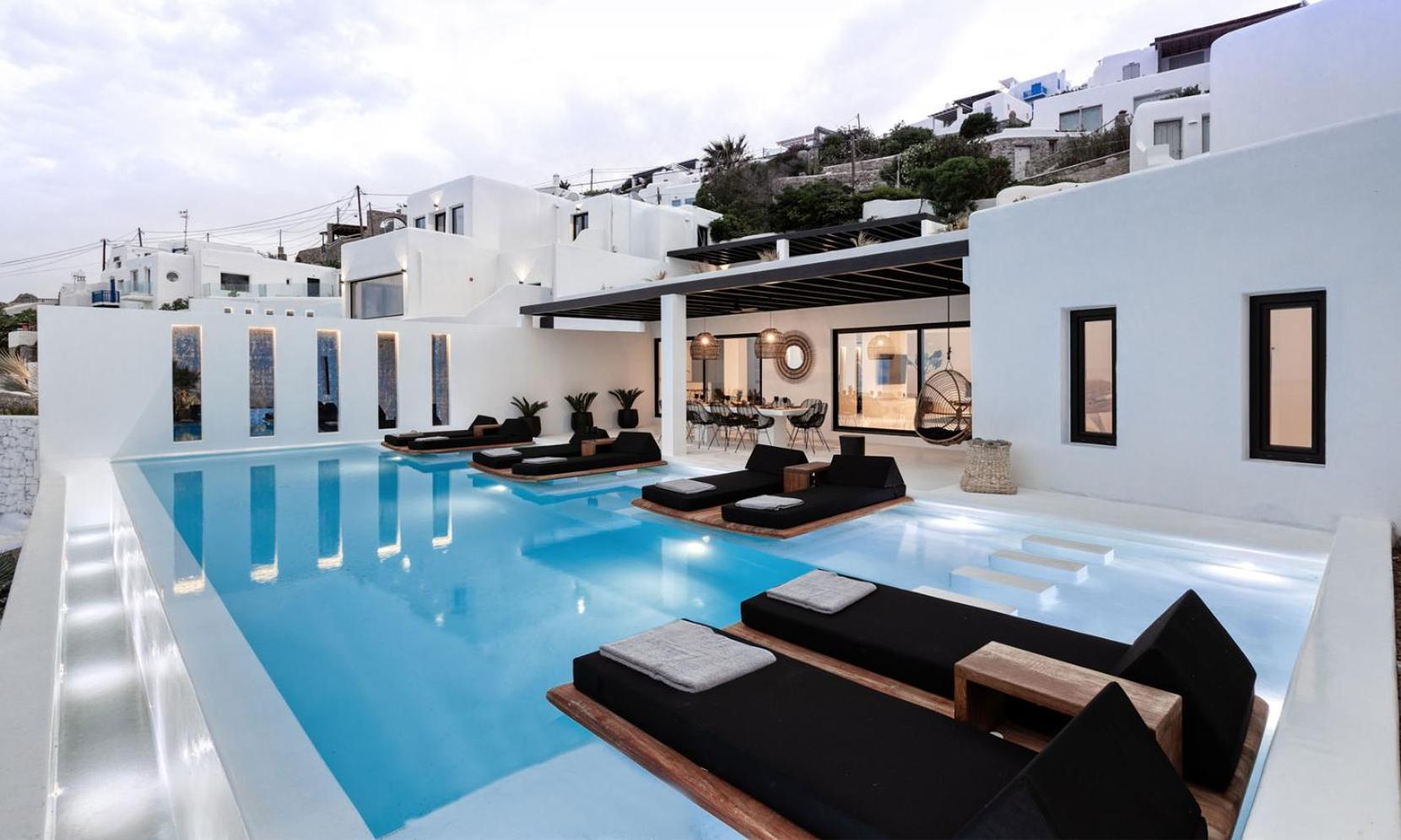 Psarou Black Villa 2 Exterior foto