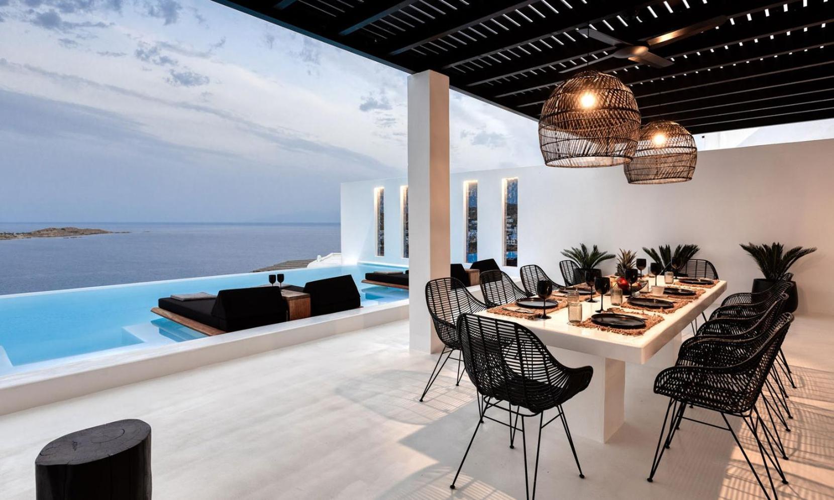 Psarou Black Villa 2 Exterior foto